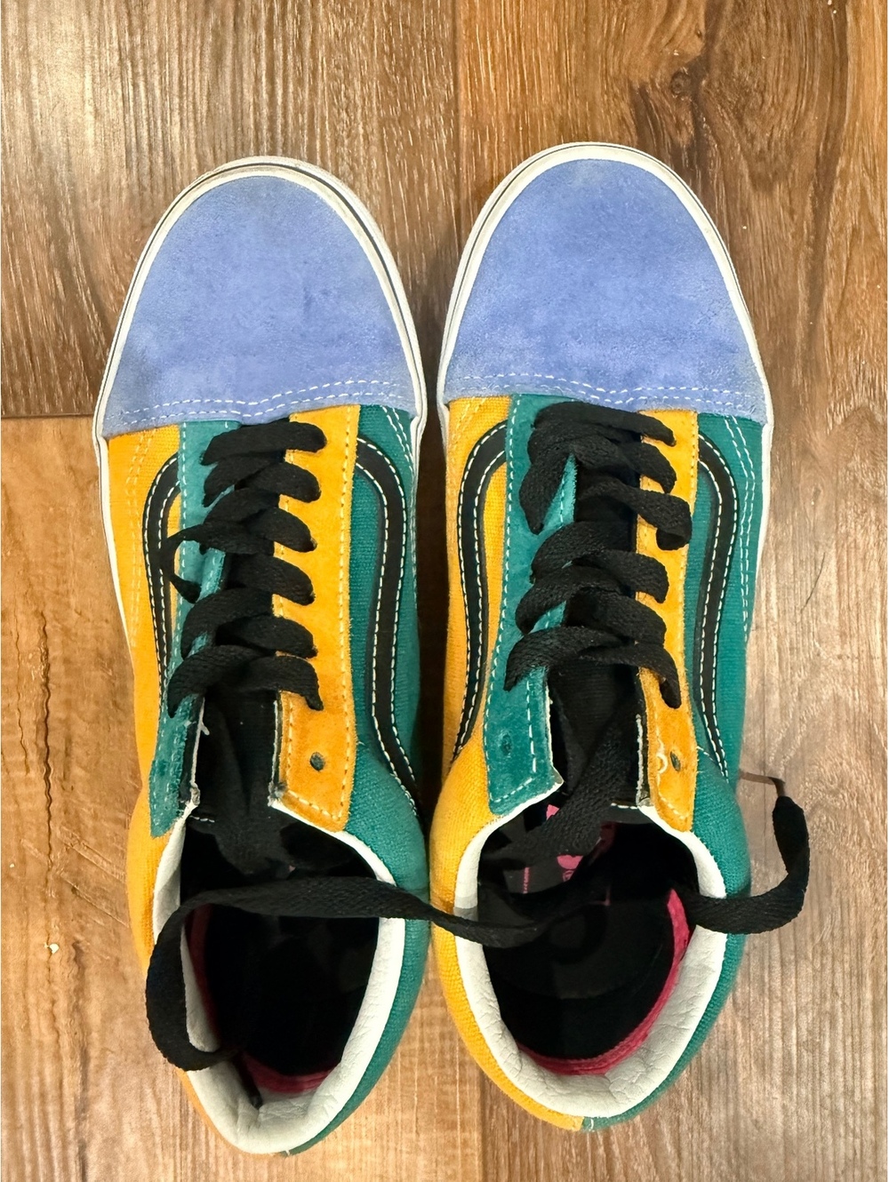 Vans Old Skool Color Block Sneakers Women’s 7 Men’s 5.5 Multicolor